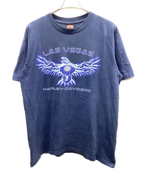 HARLEY-DAVIDSON（ハーレーダビッドソン）HARLEY-DAVIDSON (ハーレーダビッドソン) 半袖カットソー ブルー サイズ:XLの古着・服飾アイテム