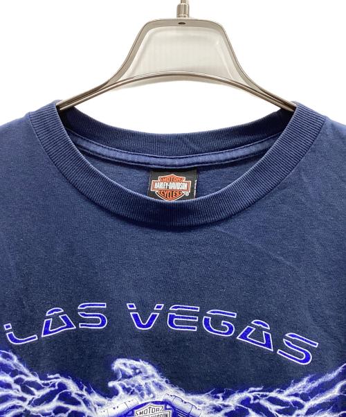 HARLEY-DAVIDSON（ハーレーダビッドソン）HARLEY-DAVIDSON (ハーレーダビッドソン) 半袖カットソー ブルー サイズ:XLの古着・服飾アイテム