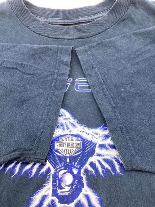 HARLEY-DAVIDSON（ハーレーダビッドソン）HARLEY-DAVIDSON (ハーレーダビッドソン) 半袖カットソー ブルー サイズ:XLの古着・服飾アイテム