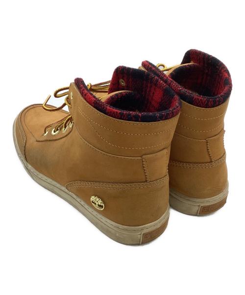 Timberland（ティンバーランド）Timberland (ティンバーランド) WOOLRICH (ウールリッチ) Timberland×WOOLRICH　ロールトップブーツ ベージュ サイズ:28cmの古着・服飾アイテム