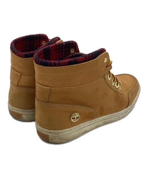 Timberland（ティンバーランド）Timberland (ティンバーランド) WOOLRICH (ウールリッチ) Timberland×WOOLRICH　ロールトップブーツ ベージュ サイズ:28cmの古着・服飾アイテム