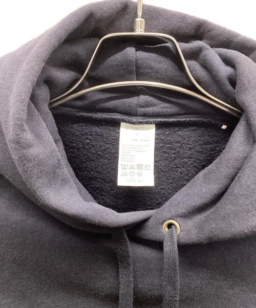 COMOLI（コモリ）COMOLI (コモリ) COMOLI　コットン裏毛プルオーバーフーディ ブラック サイズ:1の古着・服飾アイテム