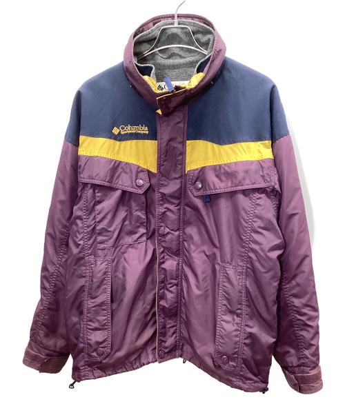 Columbia（コロンビア）Columbia (コロンビア) ナイロンジャケット パープル×ネイビー サイズ:Lの古着・服飾アイテム