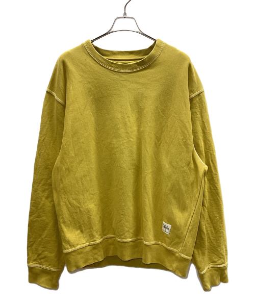stussy（ステューシー）stussy (ステューシー) stussy　ステッチスウェット イエロー サイズ:XLの古着・服飾アイテム