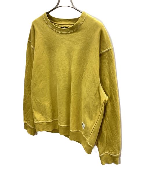 stussy（ステューシー）stussy (ステューシー) stussy　ステッチスウェット イエロー サイズ:XLの古着・服飾アイテム