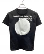 COMME des GARCONS PARFUMSコムデギャルソンパルファム）の古着「スノーイングTシャツ」｜ブラック