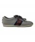 中古・古着 GUCCI (グッチ) ローカットスニーカー シルバー×レッド サイズ:23.5：10000円
