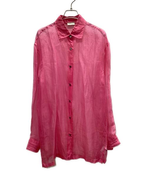 DRIES VAN NOTEN（ドリスヴァンノッテン）DRIES VAN NOTEN (ドリスヴァンノッテン) シルクシャツ ピンク サイズ:表記なしの古着・服飾アイテム