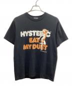 Hysteric Glamourヒステリックグラマー）の古着「Hysteric Glamour　25SS EAT MY DUST Tシャツ」｜ブラック
