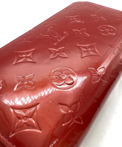 LOUIS VUITTON（ルイ ヴィトン）LOUIS VUITTON (ルイ ヴィトン) LOUIS VUITTON　ヴェルニ　ジッピー ウォレット レッドの古着・服飾アイテム