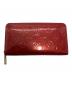 LOUIS VUITTON（ルイ ヴィトン）の古着「LOUIS VUITTON　ヴェルニ　ジッピー ウォレット」｜レッド