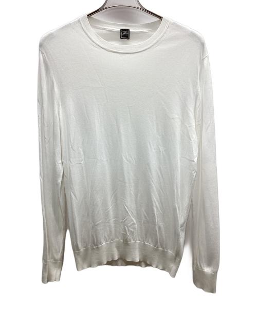 FEDELI（フェデーリ）FEDELI (フェデーリ) 薄手ニット ホワイト サイズ:46の古着・服飾アイテム
