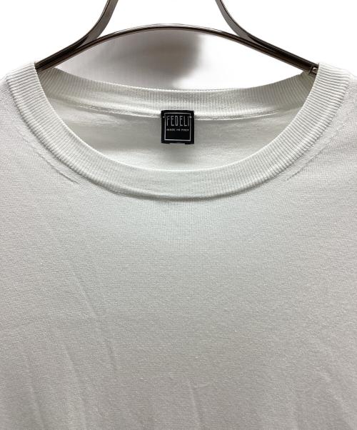 FEDELI（フェデーリ）FEDELI (フェデーリ) 薄手ニット ホワイト サイズ:46の古着・服飾アイテム