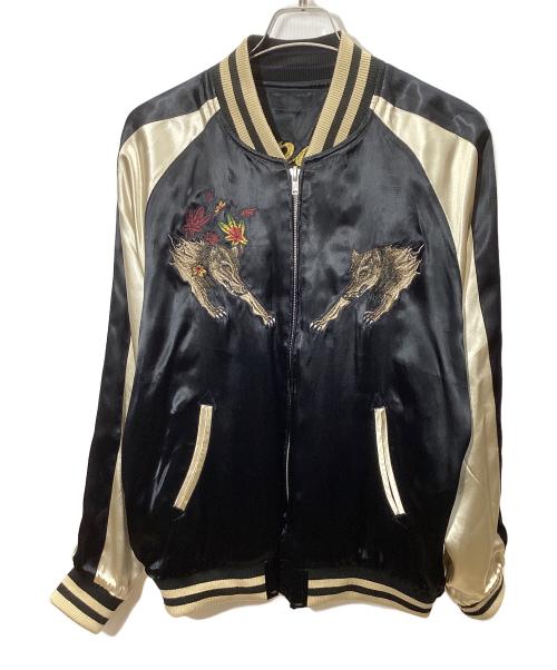 クローズ（クローズ）クローズ (クローズ) WORST (ワースト) スカジャン ブラック×パープル サイズ:Lの古着・服飾アイテム