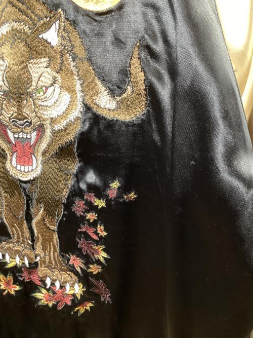 クローズ（クローズ）クローズ (クローズ) WORST (ワースト) スカジャン ブラック×パープル サイズ:Lの古着・服飾アイテム