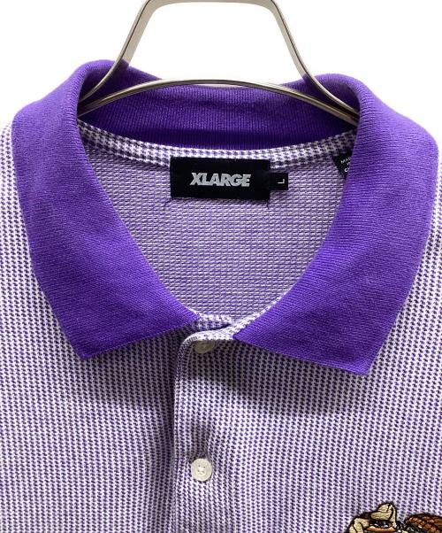X-LARGE（エクストララージ）X-LARGE (エクストララージ) ポロシャツ パープル サイズ:Lの古着・服飾アイテム