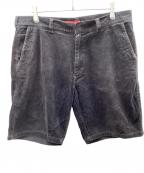 SUPREMEシュプリーム）の古着「コーデュロイハーフパンツ」｜ブラック