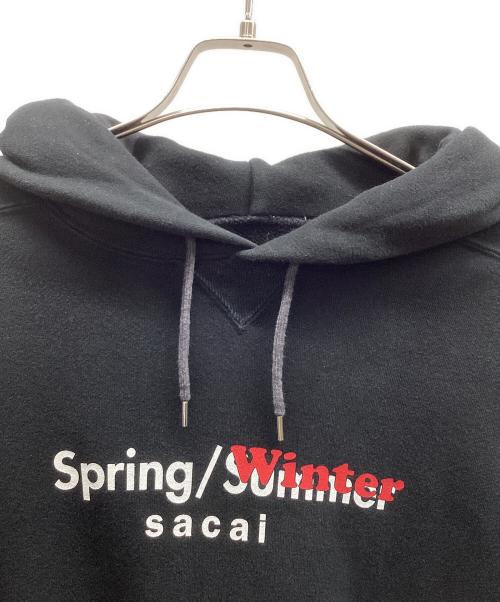 sacai（サカイ）sacai (サカイ) sacai　Spring Winter Sweat Hoodie ブラック サイズ:3の古着・服飾アイテム