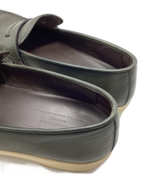 ERMENEGILDO ZEGNA（エルメネジルド・ゼニア）Ermenegildo Zegna (エルメネジルド・ゼニア) コインローファー グリーン サイズ:25の古着・服飾アイテム