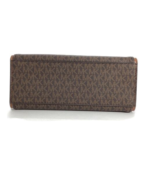 MICHAEL KORS（マイケル・コース）MICHAEL KORS (マイケル・コース) MICHAEL KORS　SHEILA センタージップ サッチェル スモール - MKシグネチャー ブラウン サイズ:　の古着・服飾アイテム