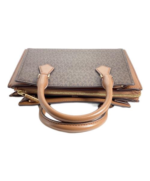 MICHAEL KORS（マイケル・コース）MICHAEL KORS (マイケル・コース) MICHAEL KORS　SHEILA センタージップ サッチェル スモール - MKシグネチャー ブラウン サイズ:　の古着・服飾アイテム