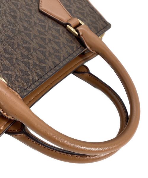 MICHAEL KORS（マイケル・コース）MICHAEL KORS (マイケル・コース) MICHAEL KORS　SHEILA センタージップ サッチェル スモール - MKシグネチャー ブラウン サイズ:　の古着・服飾アイテム