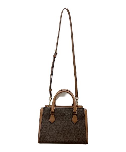 MICHAEL KORS（マイケル・コース）MICHAEL KORS (マイケル・コース) MICHAEL KORS　SHEILA センタージップ サッチェル スモール - MKシグネチャー ブラウン サイズ:　の古着・服飾アイテム