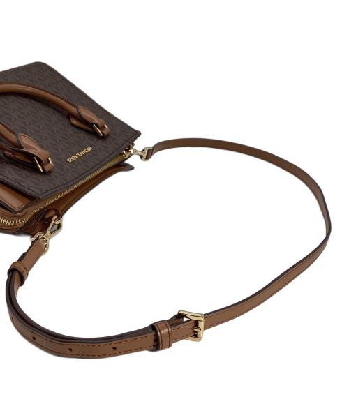 MICHAEL KORS（マイケル・コース）MICHAEL KORS (マイケル・コース) MICHAEL KORS　SHEILA センタージップ サッチェル スモール - MKシグネチャー ブラウン サイズ:　の古着・服飾アイテム
