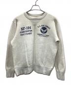 BUZZ RICKSON'Sバズリクソンズ）の古着「BUZZ RICKSON'S　クルーネックスウェット」｜アイボリー