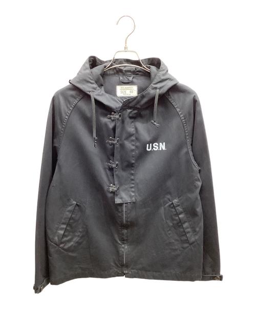 HOUSTON（ヒューストン）HOUSTON (ヒューストン) wet weather rain parka ブラック サイズ:40の古着・服飾アイテム