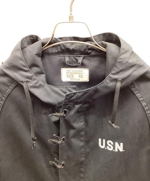 HOUSTON（ヒューストン）HOUSTON (ヒューストン) wet weather rain parka ブラック サイズ:40の古着・服飾アイテム
