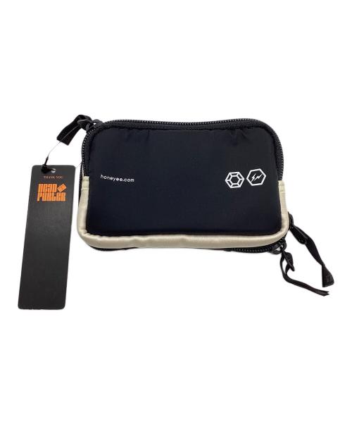 HEAD PORTER（ヘッドポーター）HEAD PORTER (ヘッドポーター) FRAGMENT DESIGN (フラグメントデザイン) honeyee (ハニカム) ポーチ ホワイト×ブラック 未使用品の古着・服飾アイテム