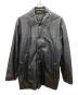 GIANNI VALENTINO（ジャンニバレンチノ）の古着「GIANNI VALENTINO　レザージャケット」｜ブラック