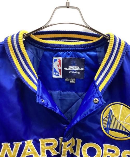 NBA（エヌビーエー）NBA (エヌビーエー) JH Design (ジェイエイチデザイン) スタジャン ブルー サイズ:XLの古着・服飾アイテム