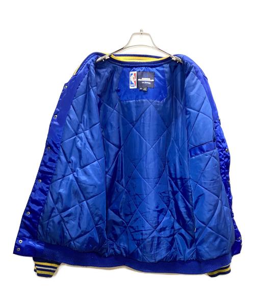NBA（エヌビーエー）NBA (エヌビーエー) JH Design (ジェイエイチデザイン) スタジャン ブルー サイズ:XLの古着・服飾アイテム