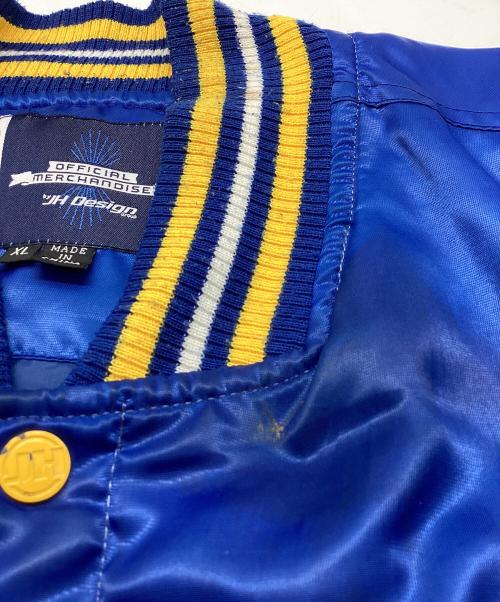 NBA（エヌビーエー）NBA (エヌビーエー) JH Design (ジェイエイチデザイン) スタジャン ブルー サイズ:XLの古着・服飾アイテム