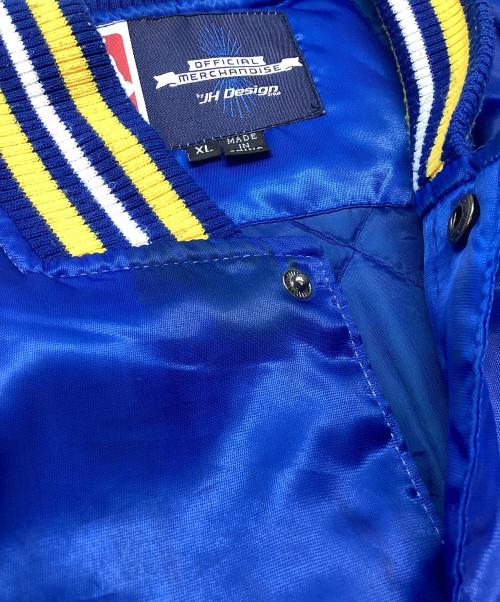 NBA（エヌビーエー）NBA (エヌビーエー) JH Design (ジェイエイチデザイン) スタジャン ブルー サイズ:XLの古着・服飾アイテム