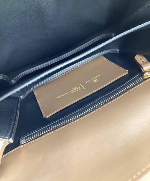 ZANCHETTI（ザンケッティー）ZANCHETTI (ザンケッティー) ザンケッティ　チェーンショルダーバッグ ブラウンの古着・服飾アイテム