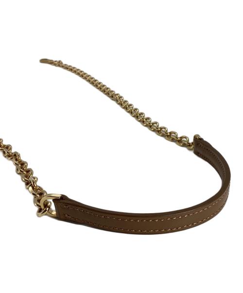 ZANCHETTI（ザンケッティー）ZANCHETTI (ザンケッティー) ザンケッティ　チェーンショルダーバッグ ブラウンの古着・服飾アイテム