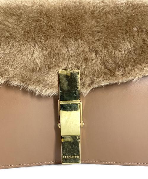 ZANCHETTI（ザンケッティー）ZANCHETTI (ザンケッティー) ザンケッティ　チェーンショルダーバッグ ブラウンの古着・服飾アイテム
