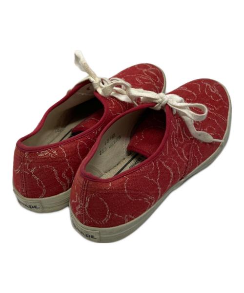 A BATHING APE（アベイシングエイプ）A BATHING APE (アベイシングエイプ) ローカットスニーカー レッド サイズ:23の古着・服飾アイテム