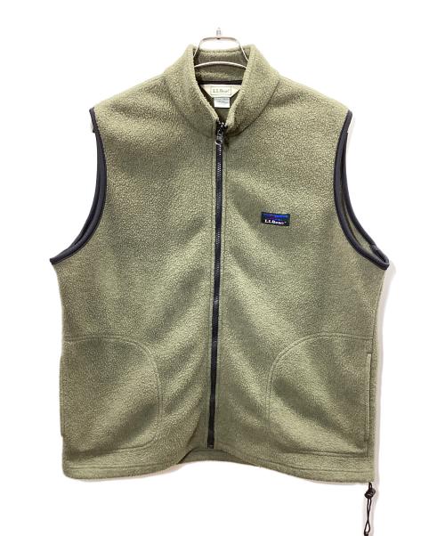 L.L.Bean（エルエルビーン）L.L.Bean (エルエルビーン) フリースベスト カーキ サイズ:Mの古着・服飾アイテム
