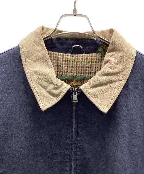 Timberland（ティンバーランド）Timberland (ティンバーランド) Timberland　ダックジャケット ネイビー×ベージュ サイズ:XLの古着・服飾アイテム