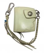 RED MOONレッドムーン）の古着「チェーン付ショートウォレット」｜ホワイト