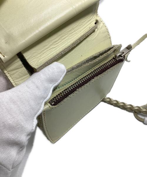 RED MOON（レッドムーン）RED MOON (レッドムーン) チェーン付ショートウォレット ホワイトの古着・服飾アイテム