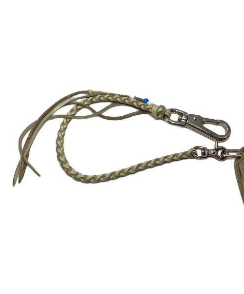 RED MOON（レッドムーン）RED MOON (レッドムーン) チェーン付ショートウォレット ホワイトの古着・服飾アイテム