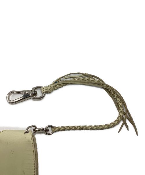 RED MOON（レッドムーン）RED MOON (レッドムーン) チェーン付ショートウォレット ホワイトの古着・服飾アイテム