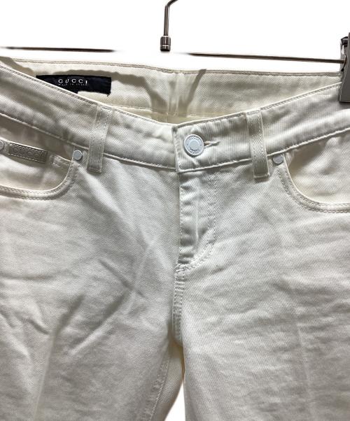 GUCCI（グッチ）GUCCI (グッチ) GUCCI　スキニーパンツ ホワイト サイズ:36の古着・服飾アイテム