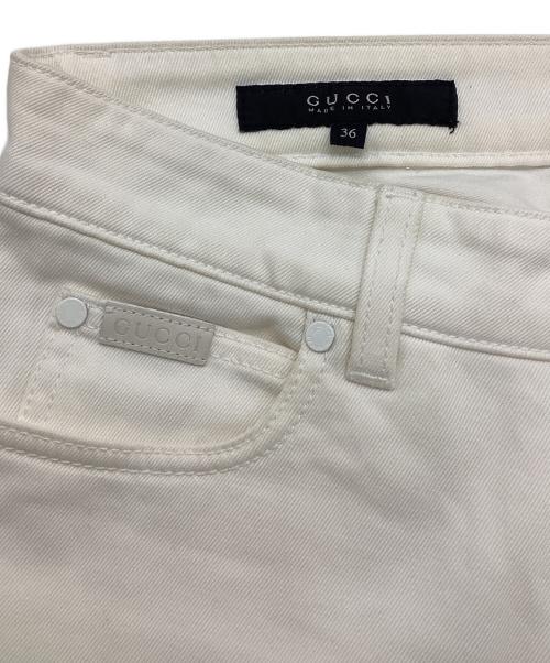 GUCCI（グッチ）GUCCI (グッチ) GUCCI　スキニーパンツ ホワイト サイズ:36の古着・服飾アイテム