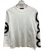 COMME des GARCONSコムデギャルソン）の古着「長袖Tシャツ」｜ホワイト×ブラック